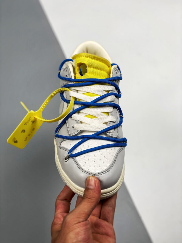 Off-White x Nike Dunk Low 10 of 50 Sail Grey Yellow For Sale