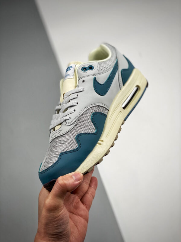 Patta x Nike Air Max 1 Metallic Silver Noise Aqua-Pure Platinum For Sale