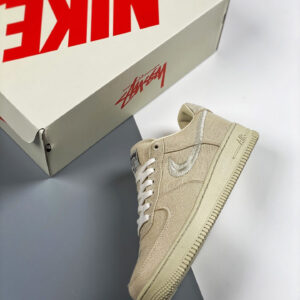 Stussy x Nike Air Force 1 Low Fossil Stone CZ9084-200 For Sale