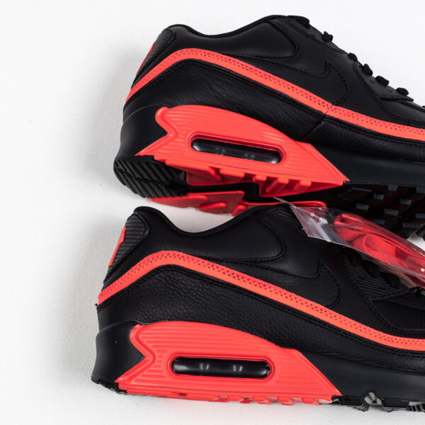 Undefeated x Nike Air Max 90 Black Solar Red For Sale