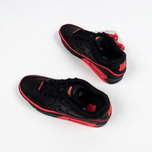 Undefeated x Nike Air Max 90 Black Solar Red For Sale