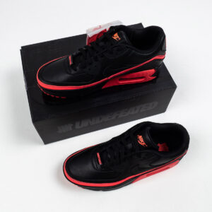 Undefeated x Nike Air Max 90 Black Solar Red For Sale