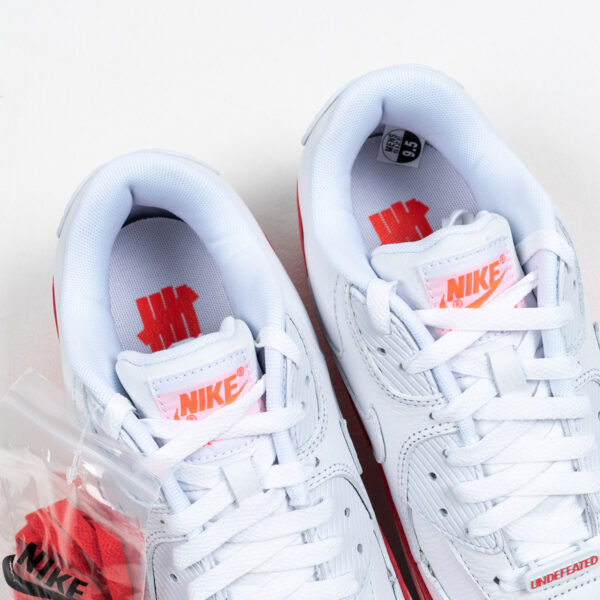 Undefeated x Nike Air Max 90 White Solar Red For Sale