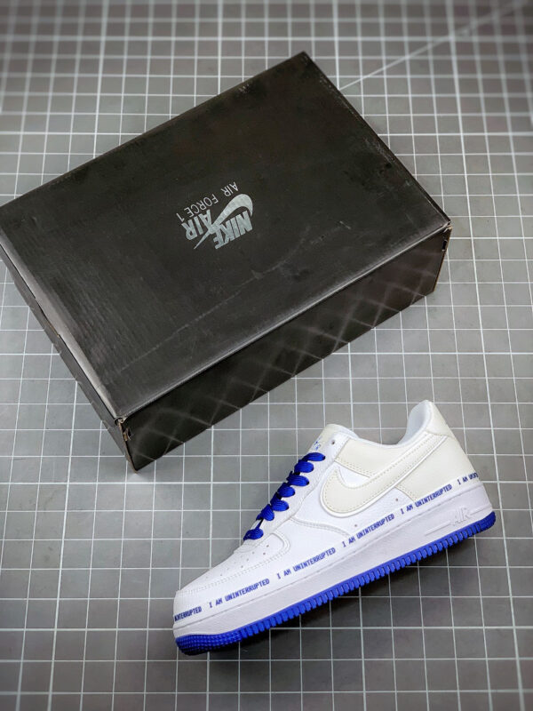 Uninterrupted x Nike Air Force 1 White Lapis Blue For Sale