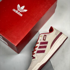 Adidas Forum Low Chalk White Core Burgundy GX8866 For Sale