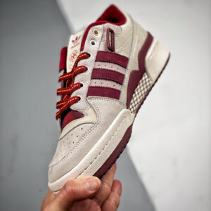 Adidas Forum Low Chalk White Core Burgundy GX8866 For Sale