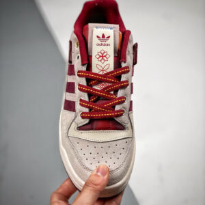 Adidas Forum Low Chalk White Core Burgundy GX8866 For Sale