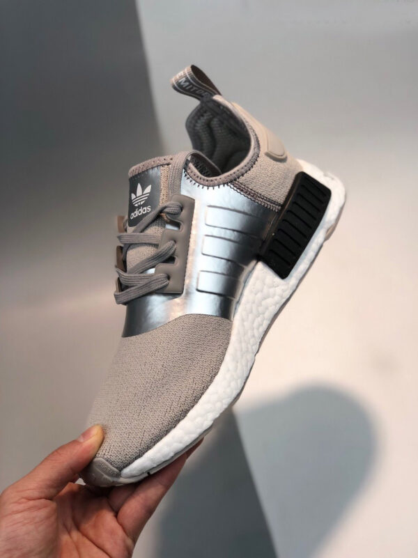 Adidas NMD R1 Metal Grey Yellow-Core Black For Sale