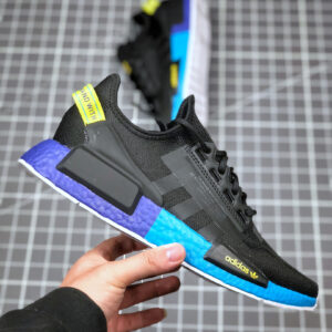 Adidas NMD R1 V2 Black Carbon Shock Yellow FX4147 For Sale