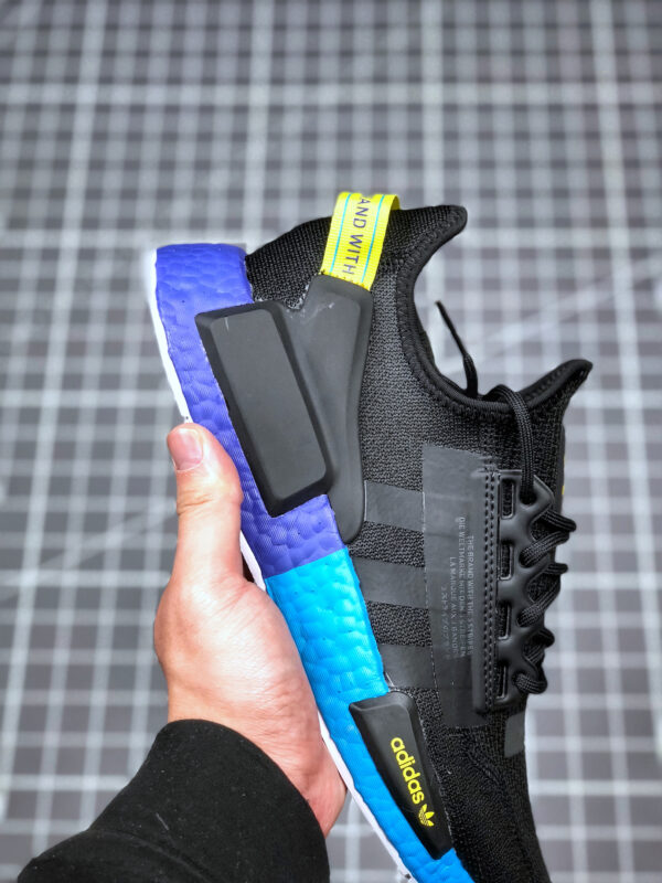 Adidas NMD R1 V2 Black Carbon Shock Yellow FX4147 For Sale