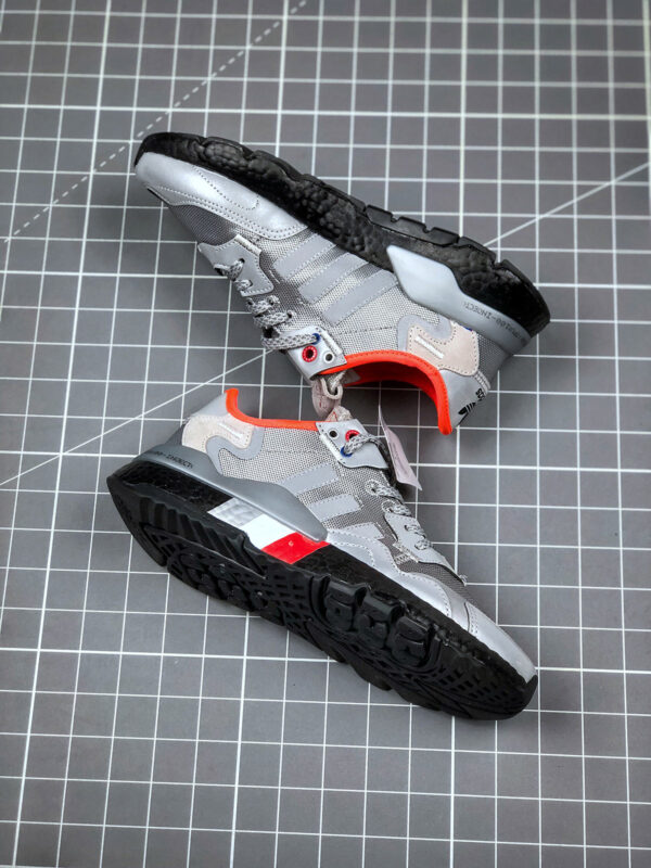 Adidas Nite Jogger Silver Metallic Black FV3787 For Sale