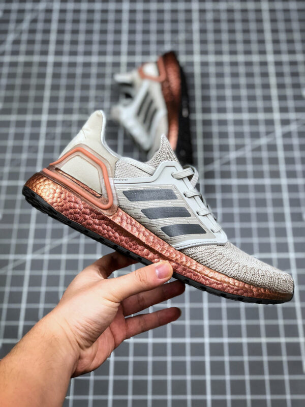 Adidas Ultra Boost 20 Metal Grey Grey Five Signal Coral For Sale